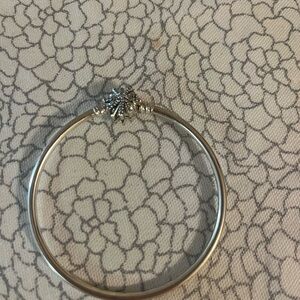 Pandora Silver Bracelet with snowflake clasp